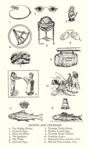 Obchodní značky: Umělci a optik (litho) od English School