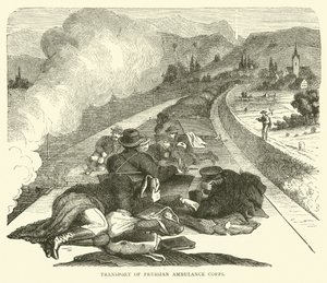 Transport pruských sanitních sborů, listopad 1870 od English School