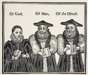 Triple Episcopacie, satira Puritan Party of Laud a dvorních biskupů, z traktátu z roku 1641 od English School