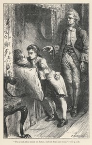 Tristram Shandy, The Death Of Le Fevre (rytina) od English School