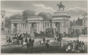 Triumphal Arch, Hyde Park Corner, Londýn od English School