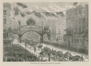 Triumfální oblouk v Regent Circus od English School