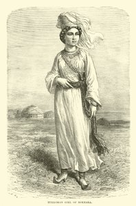 Turkomanská dívka z Bokhary od English School