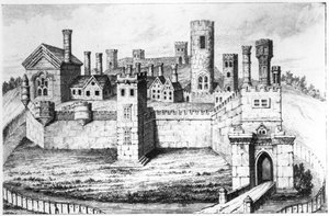 hrad Tutbury, od English School
