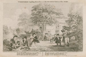 Hrobáři se slaví v Deaths Door, Battersea Rise, Surrey od English School