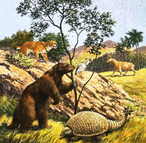 Neznámí prehistoričtí tvorové od English School