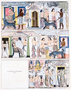 Usseeratanam Rajah, část I, z Historie a doktrína buddhismu od Edwarda Uphama, 1829 (viz také 414250) od English School