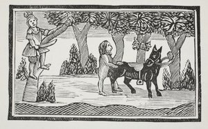 Valentine a Orson, ilustrace z Chap-books of the Eighteenth Century od Johna Ashtona, hospoda. 1882 od English School