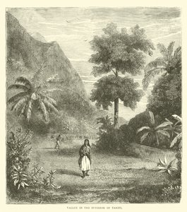 Údolí ve vnitrozemí Tahiti od English School