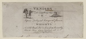 Venisor Seller, Wrights, obchodní karta od English School