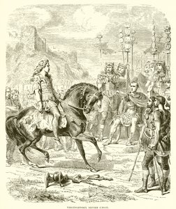 Vercingetorix před Caesarem od English School