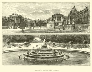 Versailleský palác a zahrady od English School