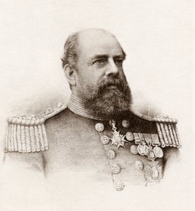 Viceadmirál Sir George Tryon (litho) od English School
