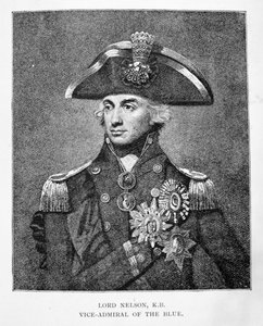 Viceadmirál Horatio Nelson (1758-1805) od English School