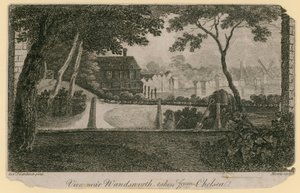 Pohled poblíž Wandsworth z Chelsea od English School