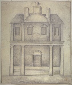Pohled na divadlo Blackfriars. c.1650 od English School
