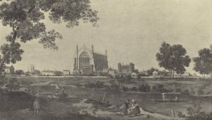Pohled na Eton College, c 1747 (hlubotisk) od English School