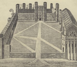 Pohled na Eton, c 1622 (hlubotisk) od English School