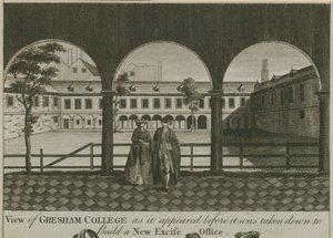 Pohled na Gresham College od English School