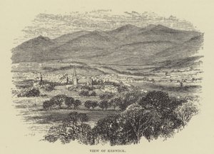 Pohled na Keswick (rytina) od English School