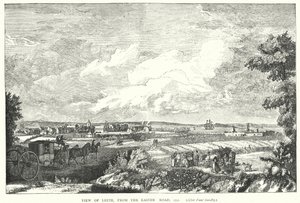 Pohled na Leith, z Velikonoční cesty, 1751 od English School