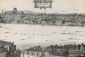 Pohled na Londýn, Václav Hollar, 1647 od English School