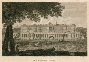 Pohled na Somerset House, The Strand, Londýn od English School