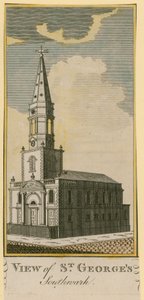 Pohled na St Georges, Southwark od English School