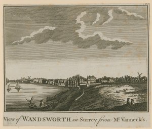 Pohled na Wandsworth v Surrey od pana Vanneckse od English School