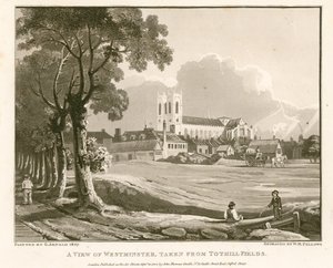 Pohled na Westminster z Tothill Fields od English School