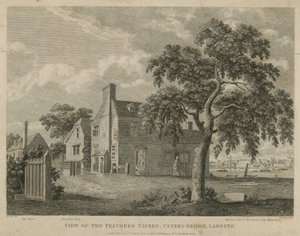 Pohled na Feathers Tavern, Cupers Bridge, Lambeth od English School