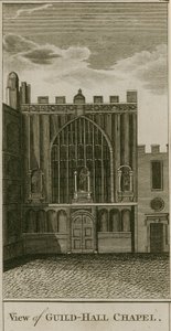 Pohled na kapli Guildhall, Londýn od English School