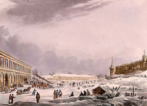 Pohled na Ice Hills během karnevalu v Moskvě, deska 8 z 