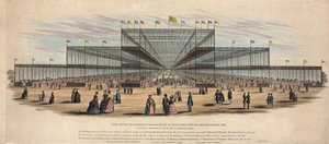 Pohled na interiér budovy v Hyde Parku pro výstavu z roku 1851 od English School