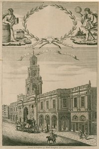 Pohled na Royal Exchange, Londýn od English School