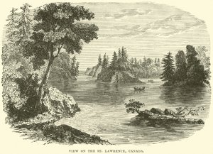 Pohled na St Lawrence, Kanada od English School