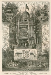 Pohledy do Vauxhall Gardens, Londýn od English School
