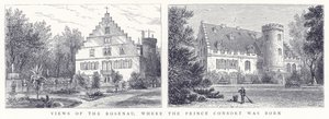 Pohledy na Rosenau, kde se narodil princ Consort od English School