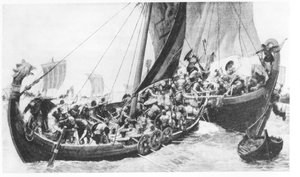 Vikingské lodě od English School