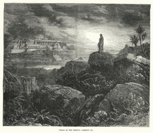 Vision of the Temple, Ezekiel XL (rytina) od English School