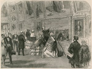 Návštěva Jejího Veličenstva prince Alberta a portugalské královny v Královské akademii od English School