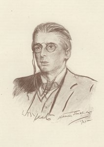 W B Yeats, irský básník od English School