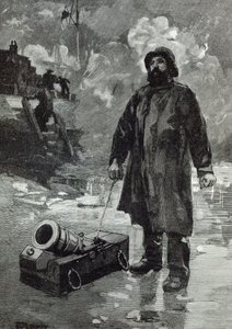Čekání na signál z „Hodiny volného času“, 1888 od English School