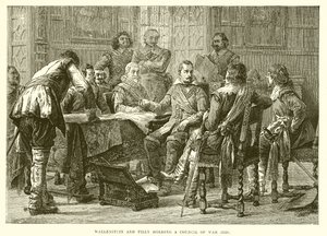 Valdštejn a Tilly pořádají válečnou radu (1626) od English School