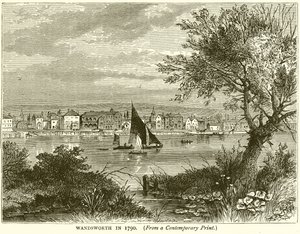 Wandsworth v roce 1790 od English School