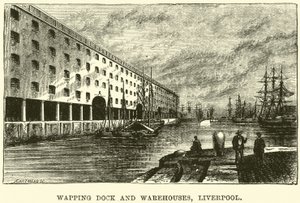 Wapping Dock and Warehouses, Liverpool od English School