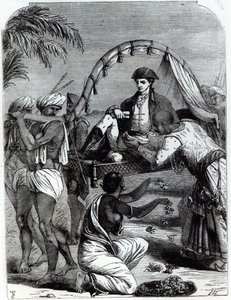 Warren Hastings (1732-1818) v Indii v roce 1784 od English School