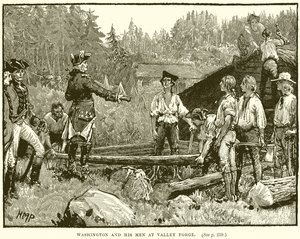Washington a jeho muži ve Valley Forge od English School