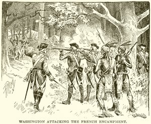 Washington útočí na francouzský tábor od English School