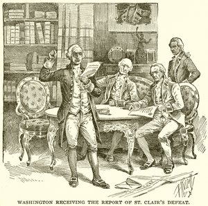 Washington obdrží zprávu o porážce St. Clair